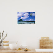 オセアニア、フランスのポリネシア、タヒチ。ビュー ポスター (キッチン)