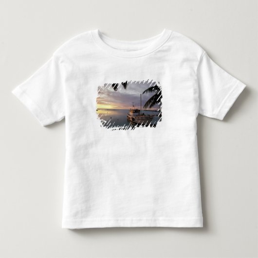 オセアニア、ポリネシア、クック諸島、アイタタキ島、 トドラーTシャツ (正面)
