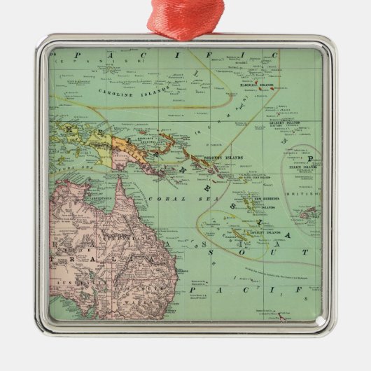 オセアニア、マレーシア メタルオーナメント (正面)