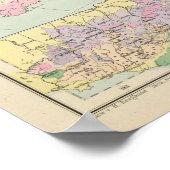 オセアニエン – オセアニアの地図 ポスター (角)