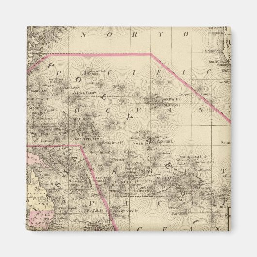 オセアニカ、サンドイッチ諸島 マグネット (正面)