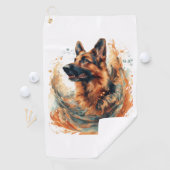 オセアニックエレガンスのドイツの羊飼い ゴルフタオル (インサイチュ)