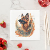 オセアニックエレガンスのドイツの羊飼い スタンダードランチョンナプキン (インサイチュ)