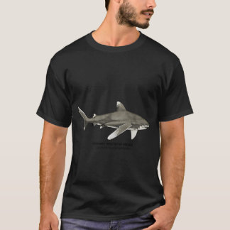 オセアニックホワイトチップシャーク-Carcharhinus longimanus (な Tシャツ