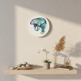 オセアニック ウィスパー マナティー ラージ壁時計