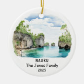 オセアパーソナライズされたニアナウルオーナメント セラミックオーナメント (正面)