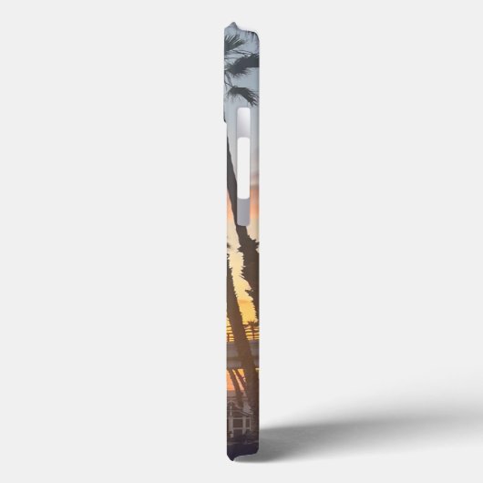 オセアンサイドカリフォルニアサンセットのヤシの木 Case-Mate iPhoneケース (裏面 / 左)