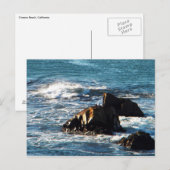 オセアーノビーチとRocks Californiaはがき ポストカード (正面/裏面)