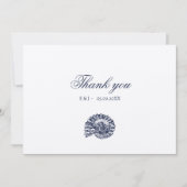 オセア航海のニックのダークネイビー「ありがとう」カード セーブザデート (正面)