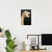 オセベルクで見つかったバイキングロング船の船首。 ポスター (ホームオフィス)