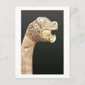 オセベルクで見つかったバイキングロング船の船首。 ポストカード (正面)