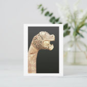 オセベルクで見つかったバイキングロング船の船首。 ポストカード (スタンド正面)