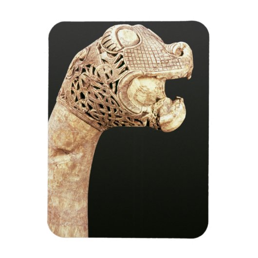 オセベルクで見つかったバイキングロング船の船首。 マグネット (縦)