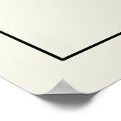 オセロシェイクスピアのミニマル抽象芸術アートデザイン ポスター (角)