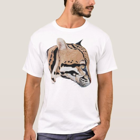 オセロットのポートレート Tシャツ (正面)