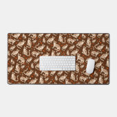 オセロットパターン デスクマット (キーボード&マウス)