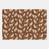 オセロットパターン ラッピングペーパーシート (正面2)