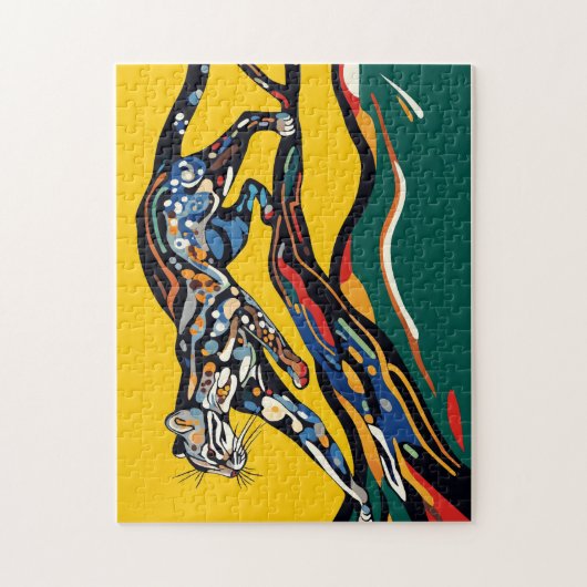 オセロット・イン・ア・ツリーパズル ジグソーパズル (縦)