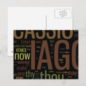 オセロ語モザイク ポストカード (正面/裏面)