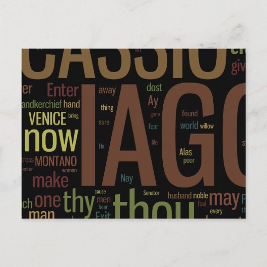 オセロ語モザイク ポストカード (正面)