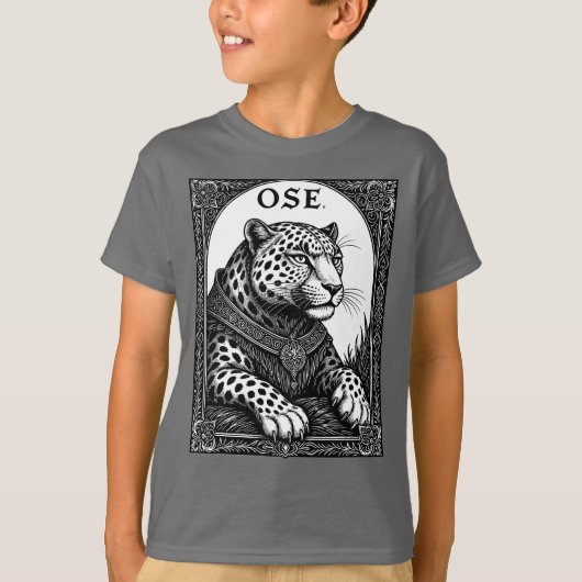 オセ・ゴエティックレオパードの昇天 Tシャツ (正面)