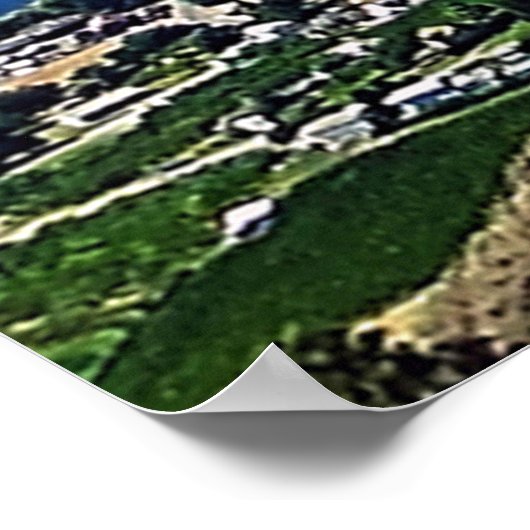 オソヨス砂漠のワインカントリー ポスター (角)