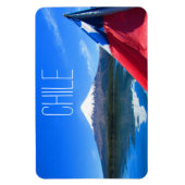 オソルノ火山 マグネット (縦)