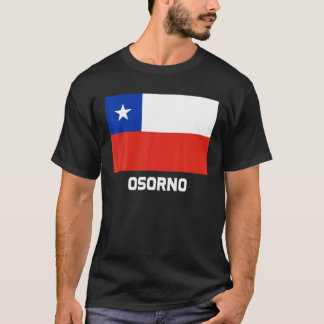 オソルノ・リパブリカ・チリ国旗のエンブレムエスクード・バンデラ Tシャツ