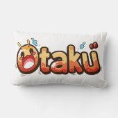 オタクおもしろい文字 ランバークッション (裏面)