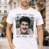 オタクで面白いカスタマイズフォトTシャツ Tシャツ