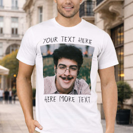 オタクで面白いカスタマイズフォトTシャツ Tシャツ