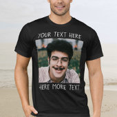 オタクで面白いカスタム写真・テキストまたは名前入り Tシャツ
