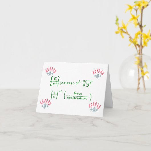 オタクなクリスマス カード (黄色い花)