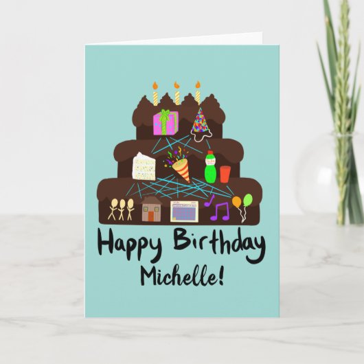 オタクな誕生日ニューラルネットワーク カード (正面)