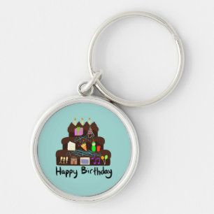 オタクな誕生日ニューラルネットワーク キーホルダー