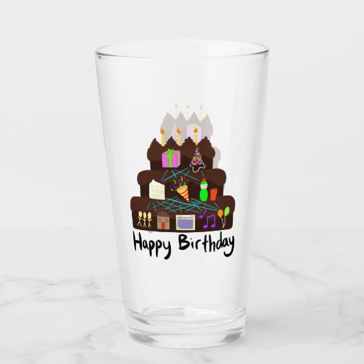 オタクな誕生日ニューラルネットワーク タンブラーグラス (正面)