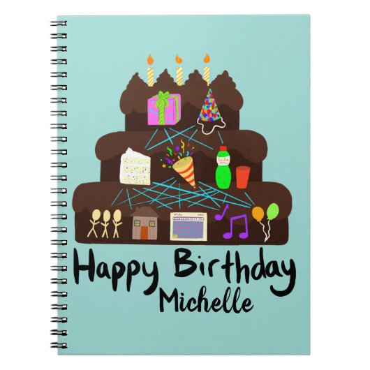 オタクな誕生日ニューラルネットワーク ノートブック (正面)