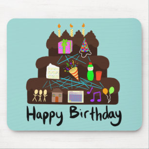 オタクな誕生日ニューラルネットワーク マウスパッド