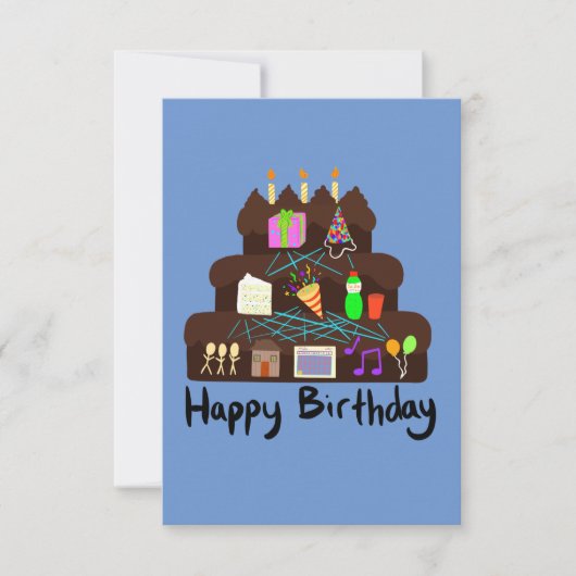 オタクな誕生日ニューラルネットワーク 出欠カード (正面)