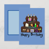 オタクな誕生日ニューラルネットワーク 出欠カード (正面/裏面)