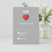 オタクな8ビットハートの返信 出欠カード (スタンド正面)