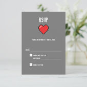 オタクな8ビットハートの返信 出欠カード (スタンド正面)