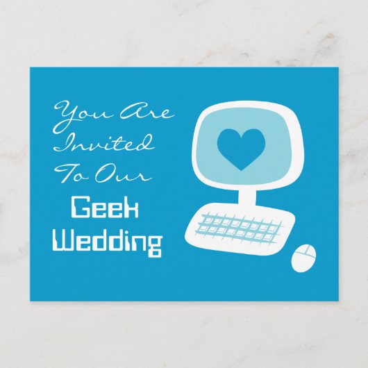 オタクウェディング招待状ポストカード インビテーションポストカード (正面)