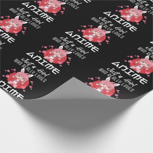 オタクガール大好きアニメマンガ日本の漫画ファン ラッピングペーパー (角)