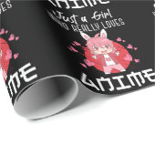 オタクガール大好きアニメマンガ日本の漫画ファン ラッピングペーパー (ロールコーナー)