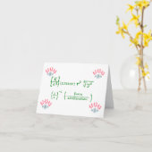 オタククリスマス カード (黄色い花)