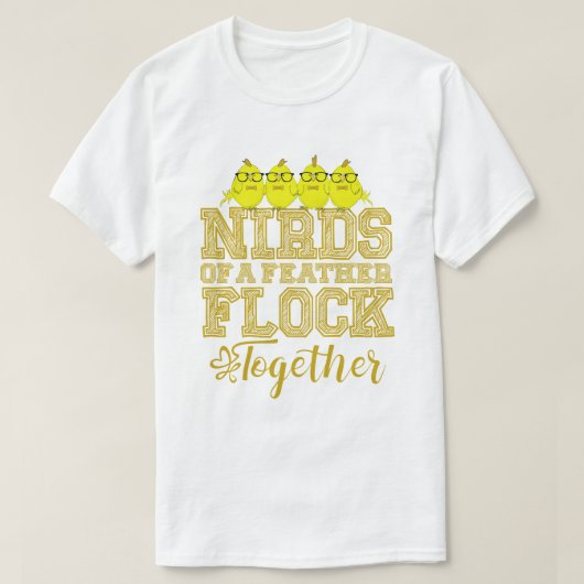 オタクバード 鳥合えば同じ仲間 Tシャツ (デザイン正面)