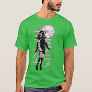 オタクマンガアニメガール日本のさくらんぼブロッサムサック Tシャツ