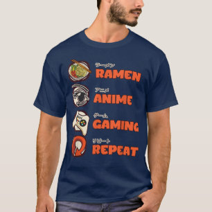オタクラーメンアニメゲームRepeat Gamer Video Games Tシャツ
