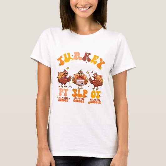 オタク団の感謝祭　作業療法士/理学療法士/言語聴覚士 Tシャツ (正面)